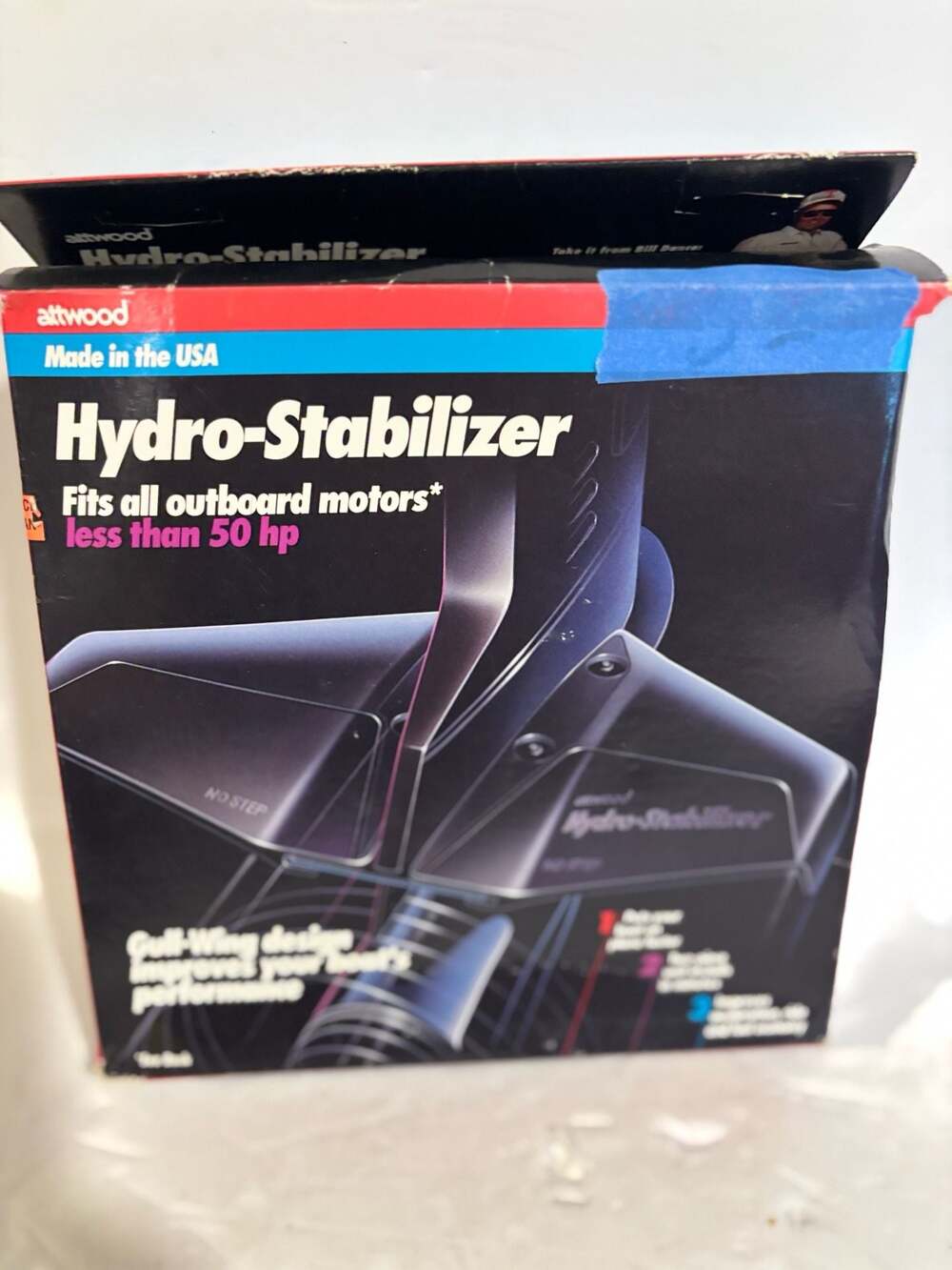 Attwood Hydro-Stabilizer Gull-Wing Outboard Motor Hydrofoil (for motors less tha